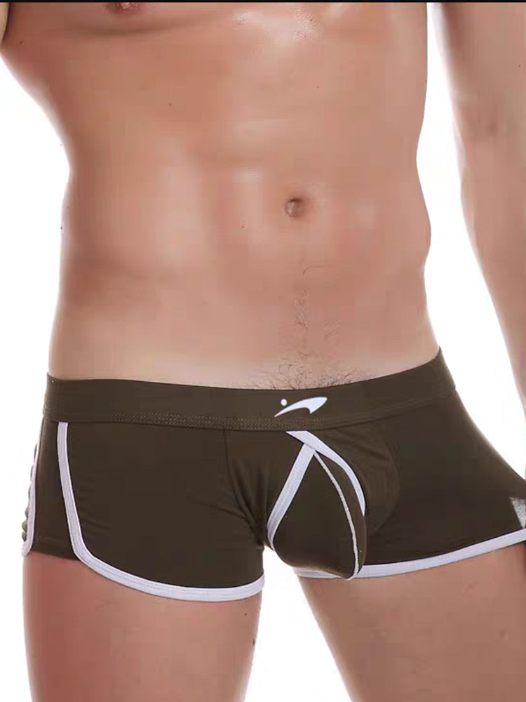 3 Pack Men's Modal U-convex Large Pouch Breathable Trunks | dmunderwear detail image 5