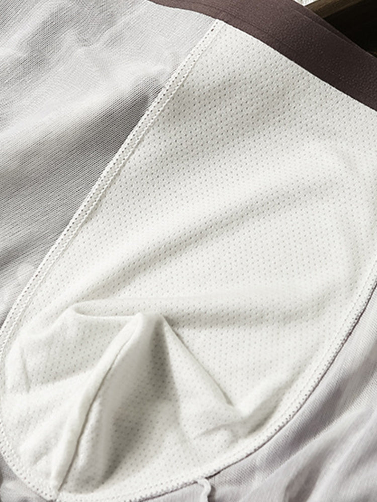 3 Pack Men's Moisture-Wicking Heart Prints Antibacterial Trunks | dmunderwear detail image 15