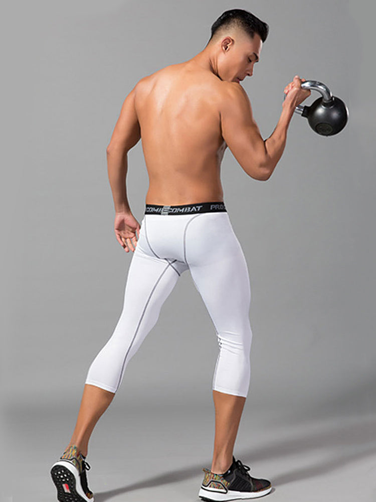 3 Pack Men's Multi-Sport Workout Ready Close-Fitting Comfort Activewear Tights | dmunderwear detail image 3