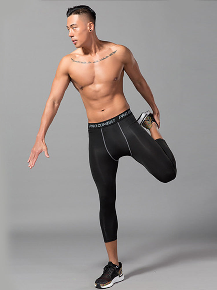 3 Pack Men's Multi-Sport Workout Ready Close-Fitting Comfort Activewear Tights | dmunderwear detail image 6