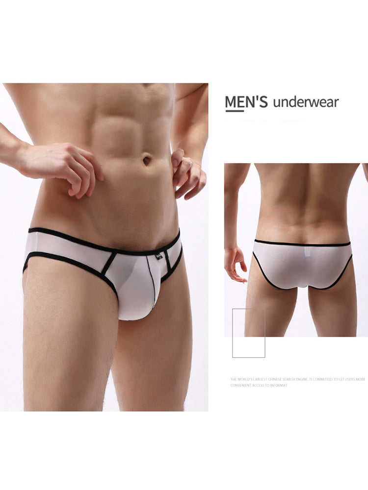3-pack Men's Nylon Low-rise U-shaped Briefs | dmunderwear detail image 6