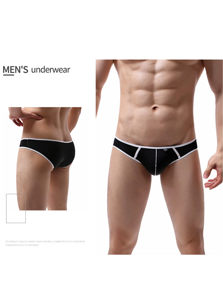 3-pack Men's Nylon Low-rise U-shaped Briefs | dmunderwear detail image 7