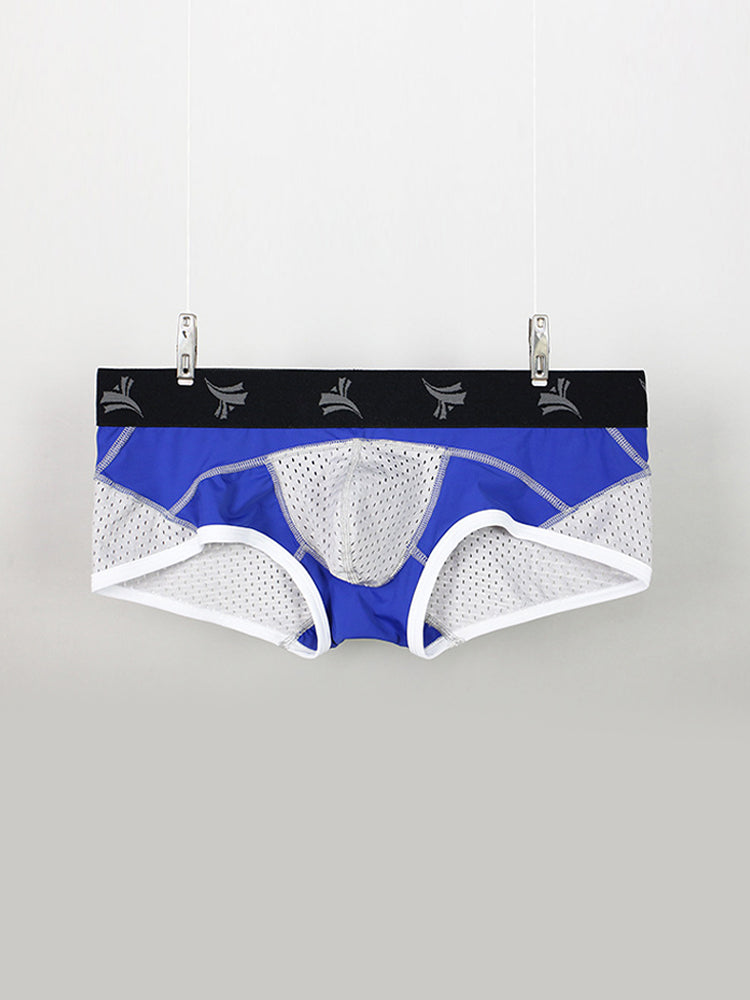 3 Pack Men's Nylon Mesh Breathable U-Pouch Trunks | dmunderwear detail image 18