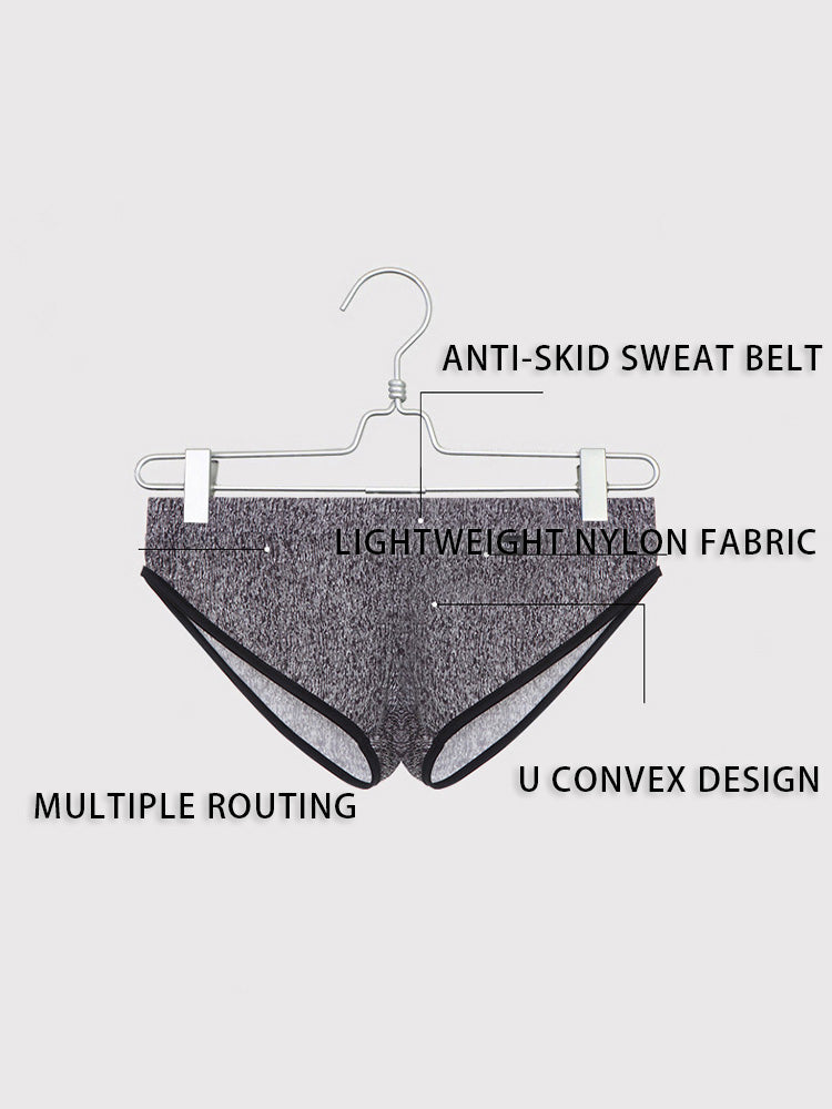 3 Pack Men's Nylon Sexy Low-Rise High-Elastic Briefs | dmunderwear detail image 4