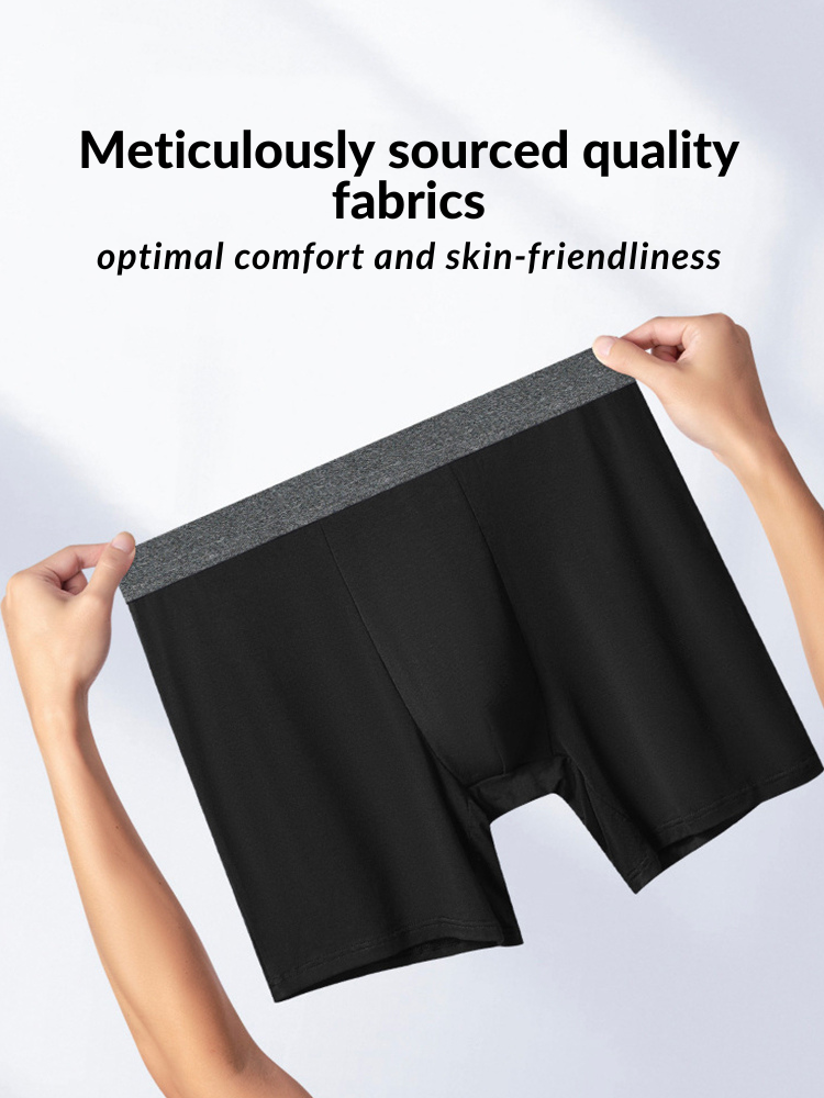 3 Pack Men's Plus-Size Anti-Chafing Performance Boxer Briefs | dmunderwear detail image 6