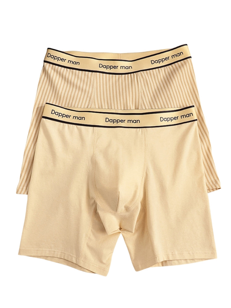 3 Pack Men's Premium Breathable Cotton Striped Design Seamless Comfort Boxers Briefs | dmunderwear detail image 11
