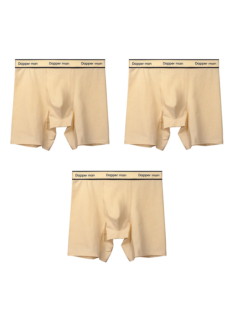 3 Pack Men's Premium Breathable Cotton Striped Design Seamless Comfort Boxers Briefs | dmunderwear detail image 19
