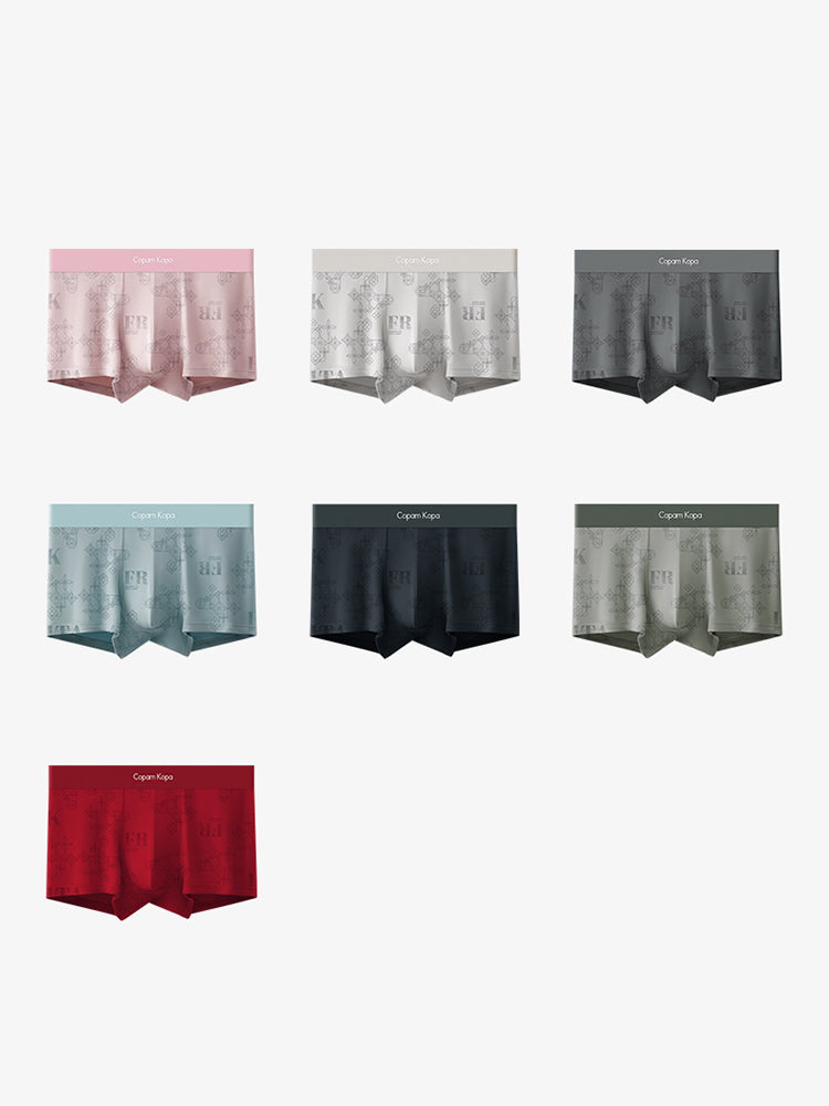 3 Pack Men's Printed Breathable Ultra-Soft Cotton Trunks | dmunderwear detail image 13