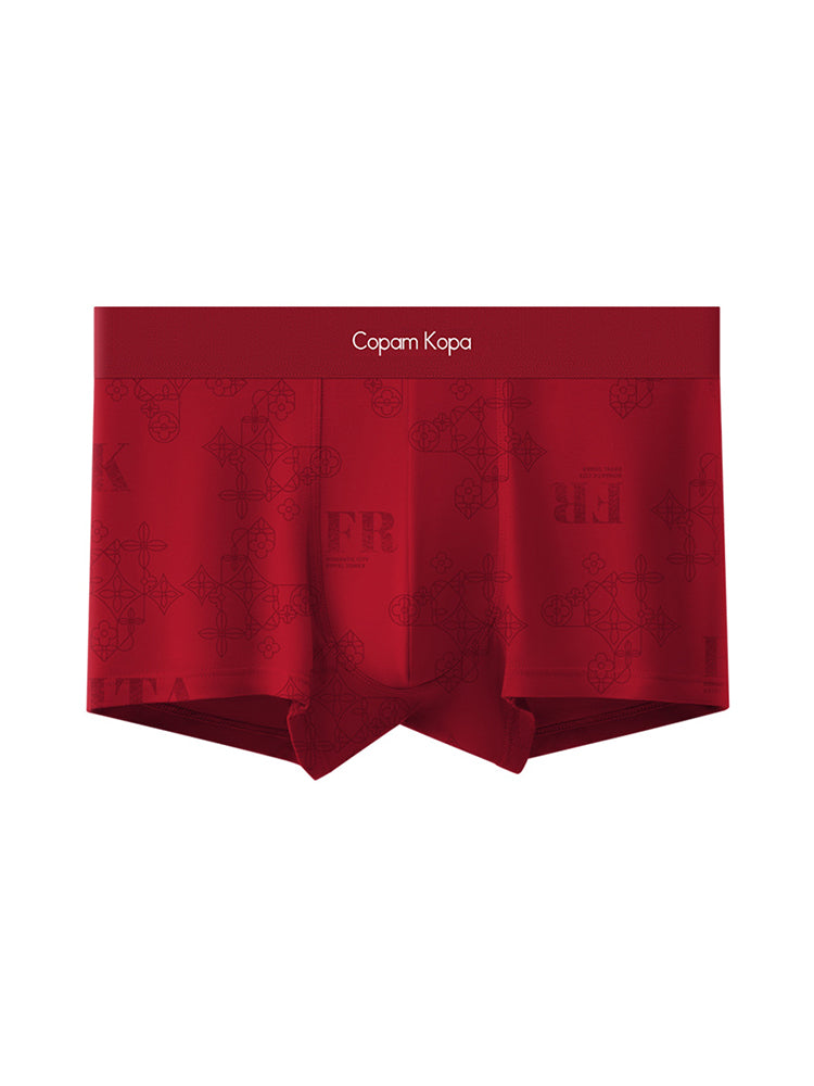3 Pack Men's Printed Breathable Ultra-Soft Cotton Trunks | dmunderwear detail image 15