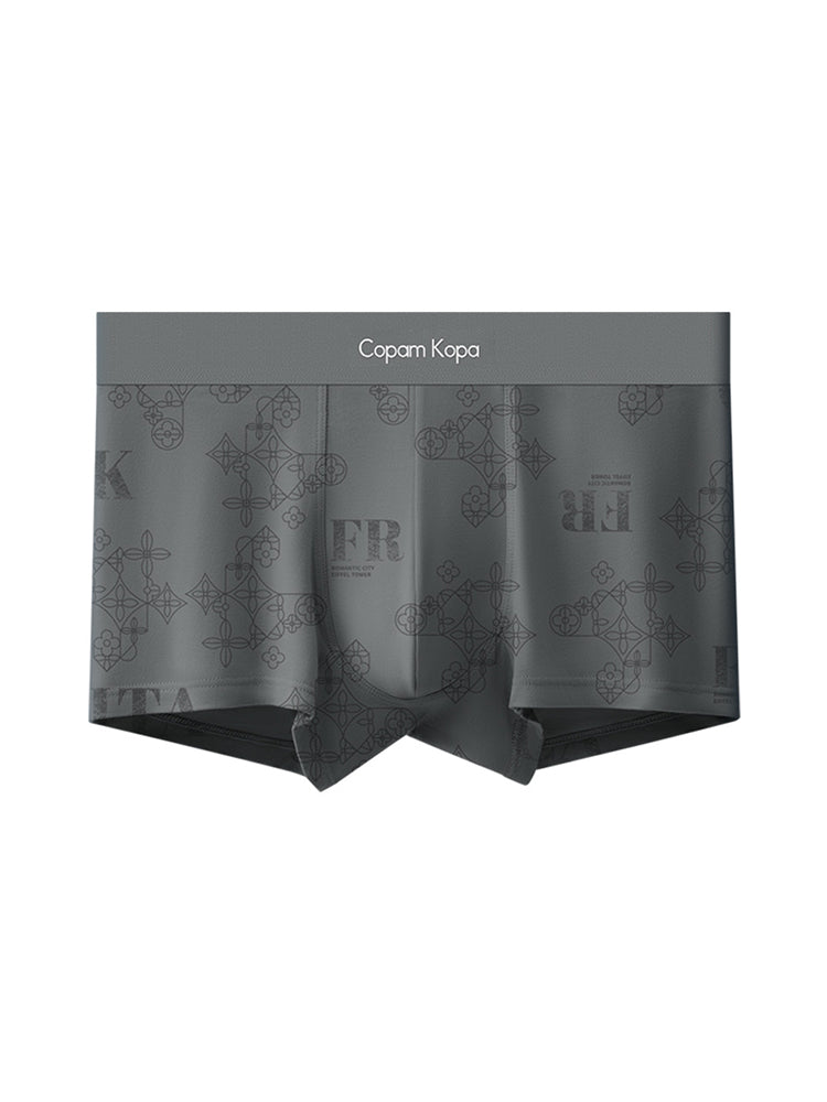 3 Pack Men's Printed Breathable Ultra-Soft Cotton Trunks | dmunderwear detail image 20