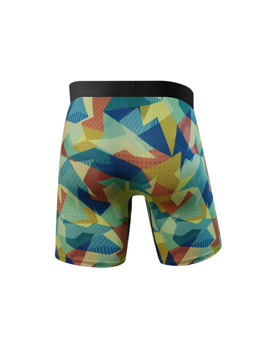 3 Pack Men's Printed Sports Boxer Briefs With Functional Fly | dmunderwear detail image 4