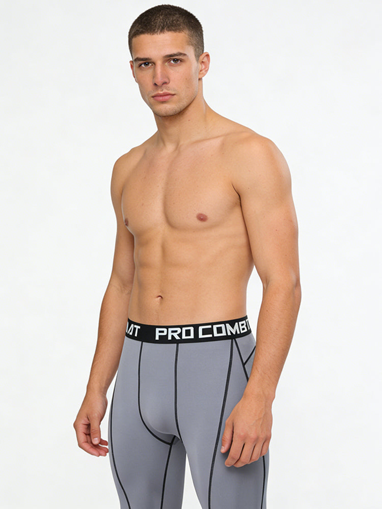 3 Pack Men's Quick-Dry Compression Breathable Activewear Tights | dmunderwear