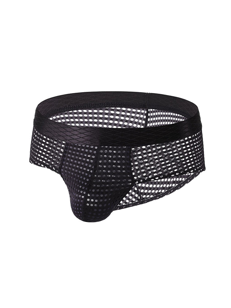 3 Pack Men's Quick-Dry Mesh Low-Rise Briefs | dmunderwear