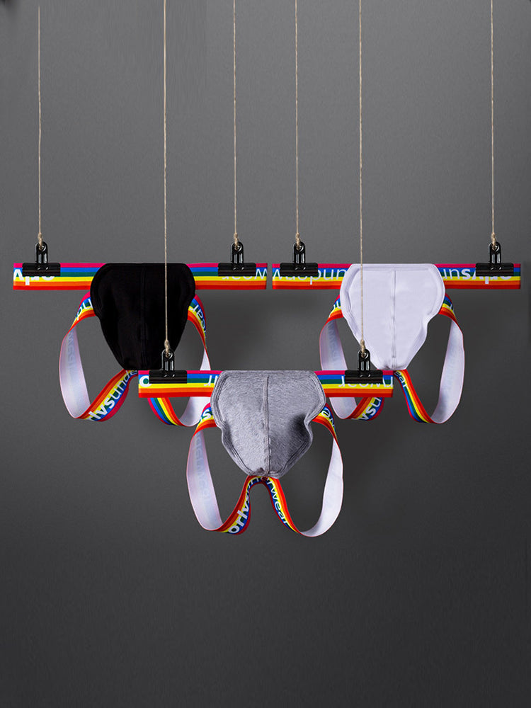 3-pack Men's Rainbow Cotton Thong | dmunderwear