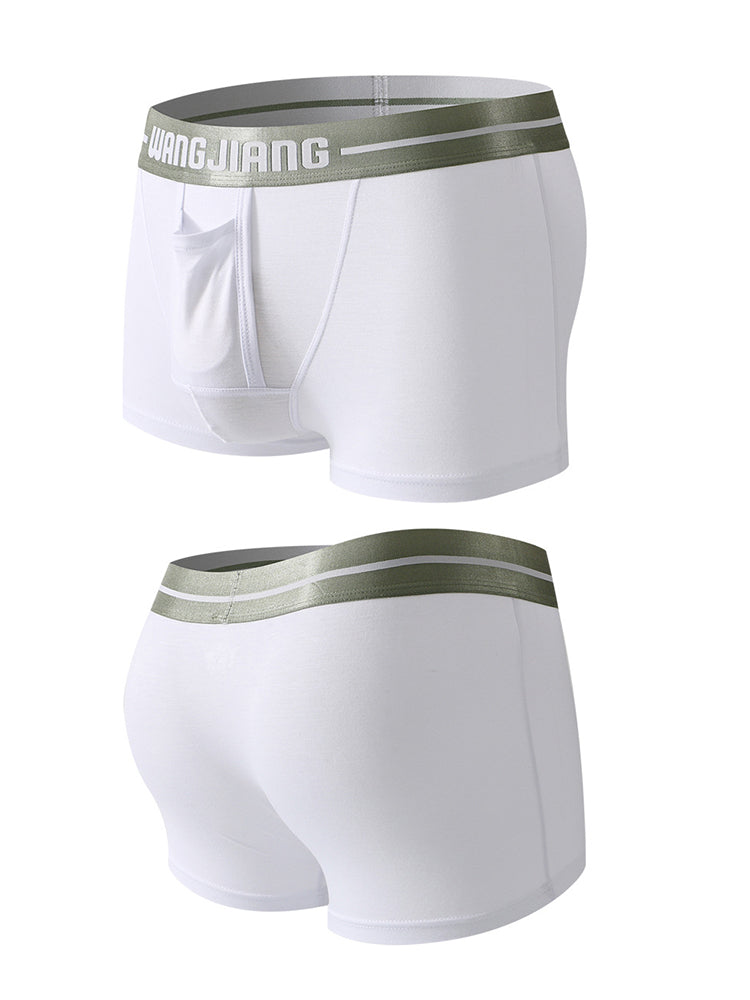3 Pack Men's Reinforced Pouch Breathable Seamless Comfort Trunks | dmunderwear detail image 20
