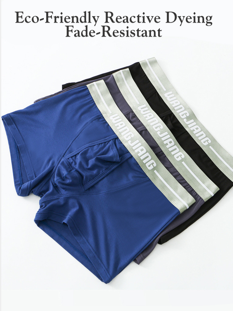3 Pack Men's Reinforced Pouch Breathable Seamless Comfort Trunks | dmunderwear detail image 5