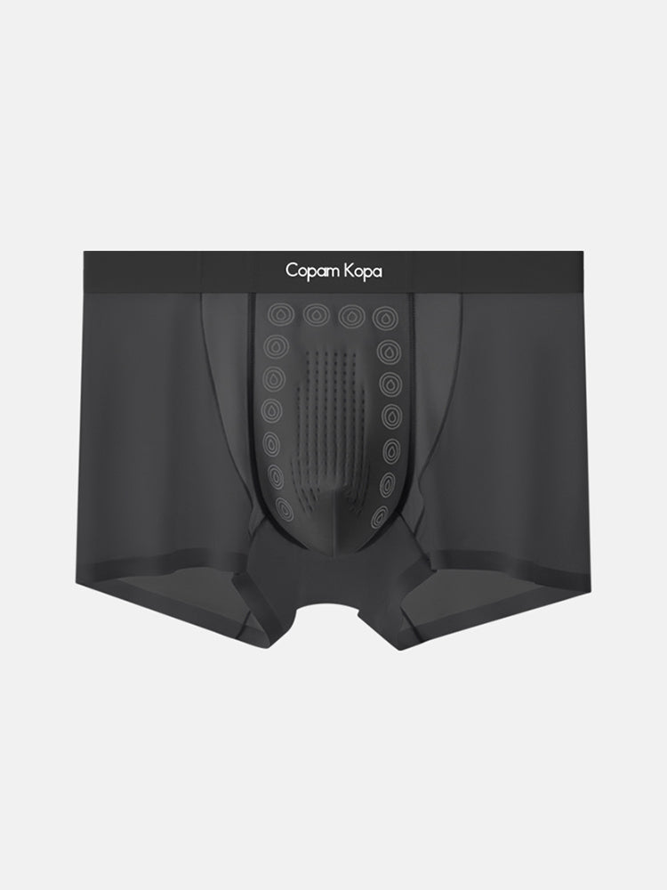 3 Pack Men's Seamless Breathable Mid-Rise Antibacterial Crotch Trunks | dmunderwear detail image 17