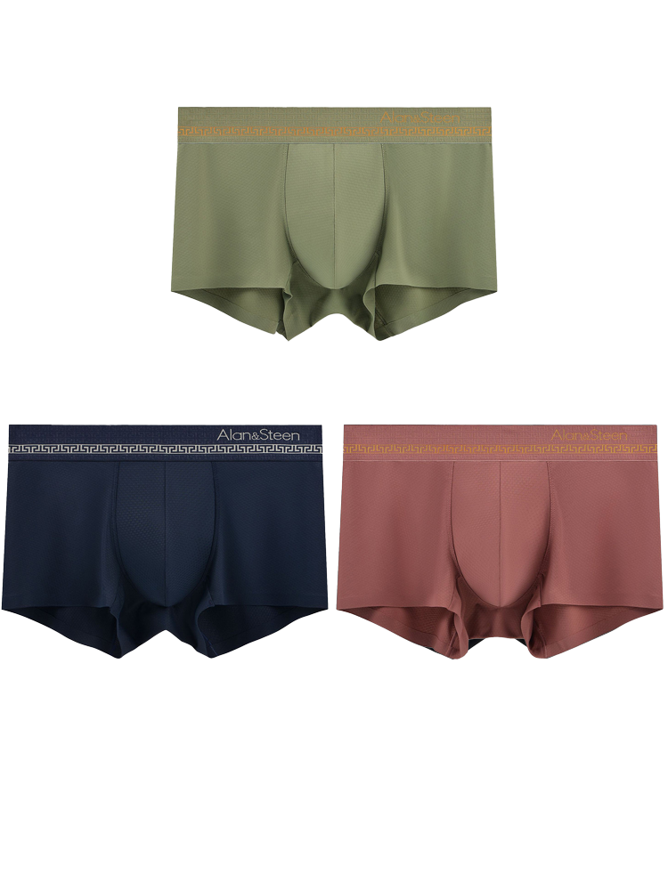 3 Pack Men's Seamless Breathable U Pouch Trunks | dmunderwear detail image 14