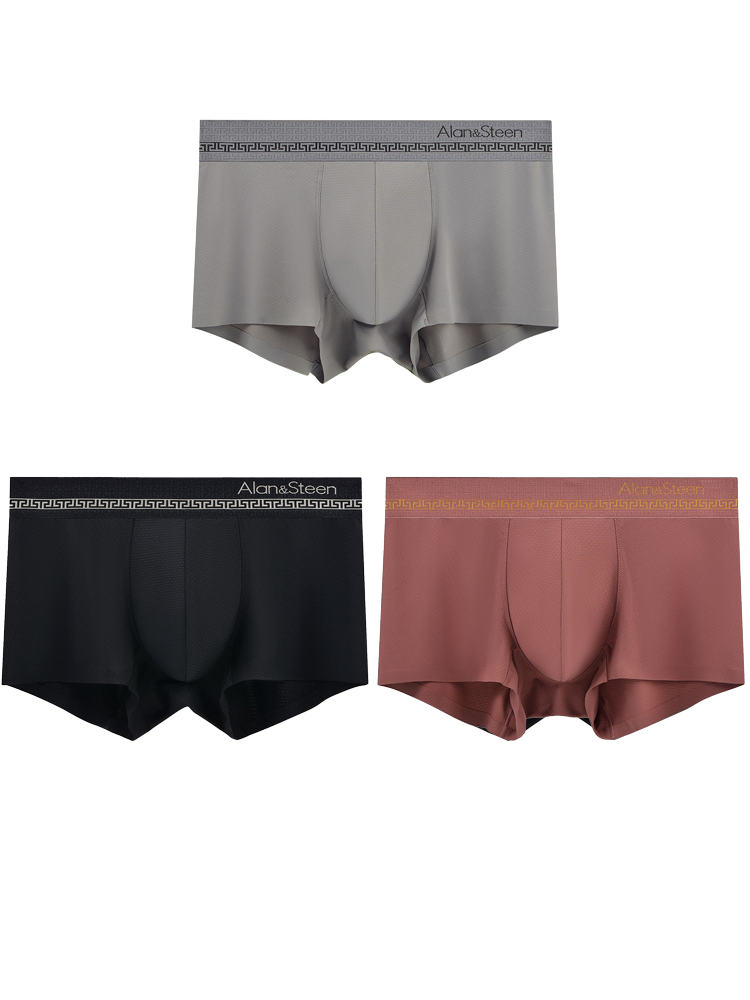 3 Pack Men's Seamless Breathable U Pouch Trunks | dmunderwear detail image 15