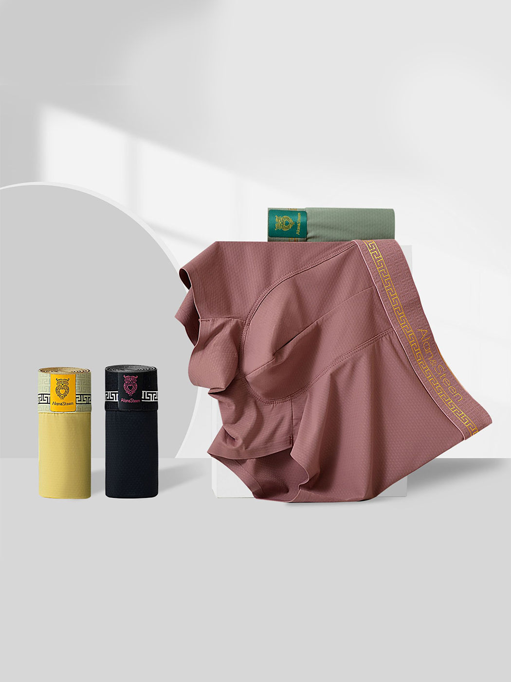 3 Pack Men's Seamless Breathable U Pouch Trunks | dmunderwear detail image 6