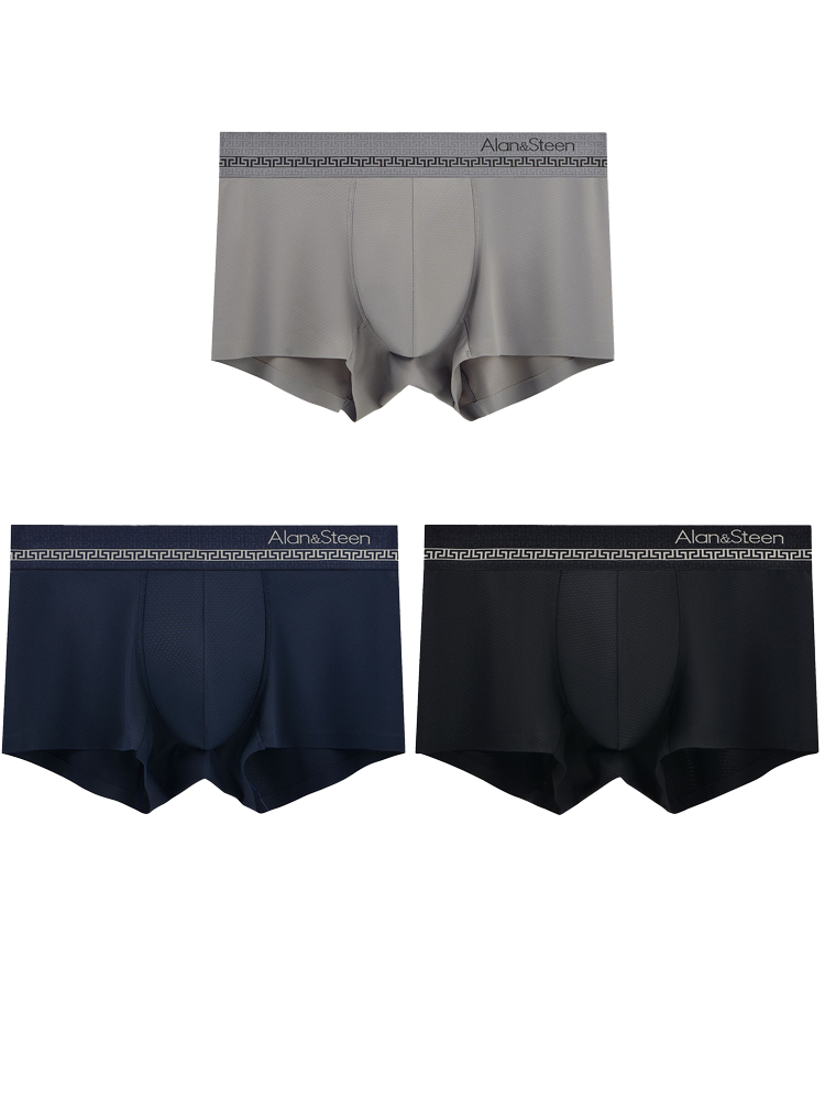 3 Pack Men's Seamless Breathable U Pouch Trunks | dmunderwear detail image 8