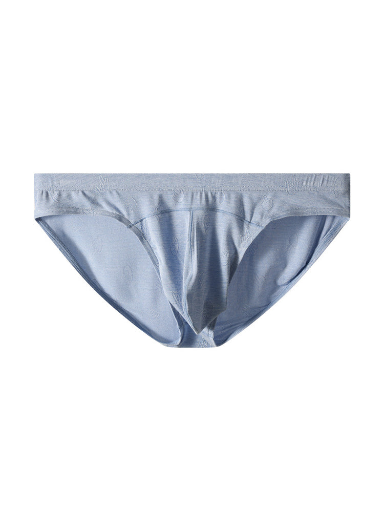 3 Pack Men's Seamless Comfort Jacquard Soft Touch Cooling Briefs | dmunderwear detail image 15