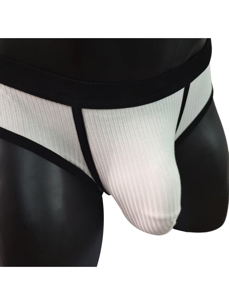 3 Pack Men's Seamless Comfort Large Supportive Pouch Sexy Low-Rise Briefs | dmunderwear detail image 12