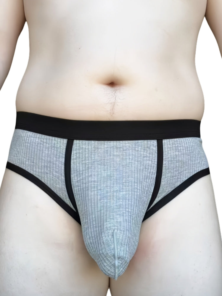 3 Pack Men's Seamless Comfort Large Supportive Pouch Sexy Low-Rise Briefs | dmunderwear detail image 15