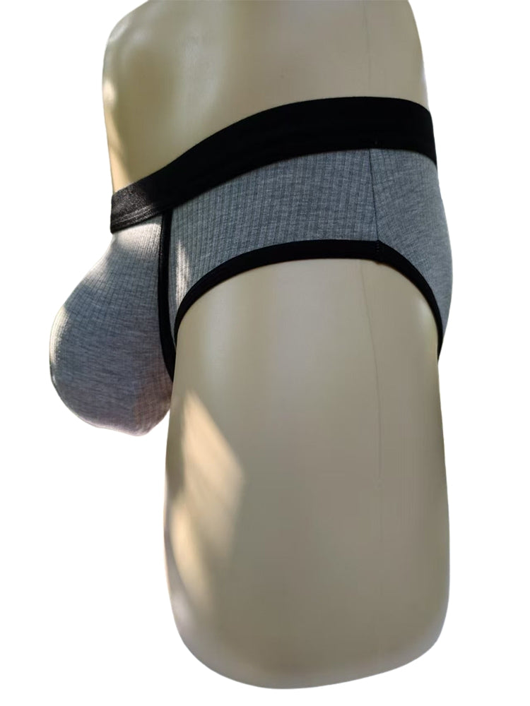 3 Pack Men's Seamless Comfort Large Supportive Pouch Sexy Low-Rise Briefs | dmunderwear detail image 16