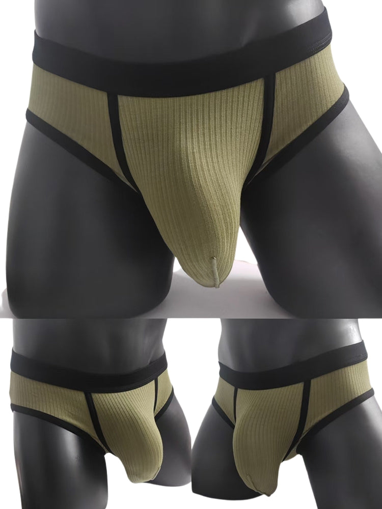 3 Pack Men's Seamless Comfort Large Supportive Pouch Sexy Low-Rise Briefs | dmunderwear detail image 19