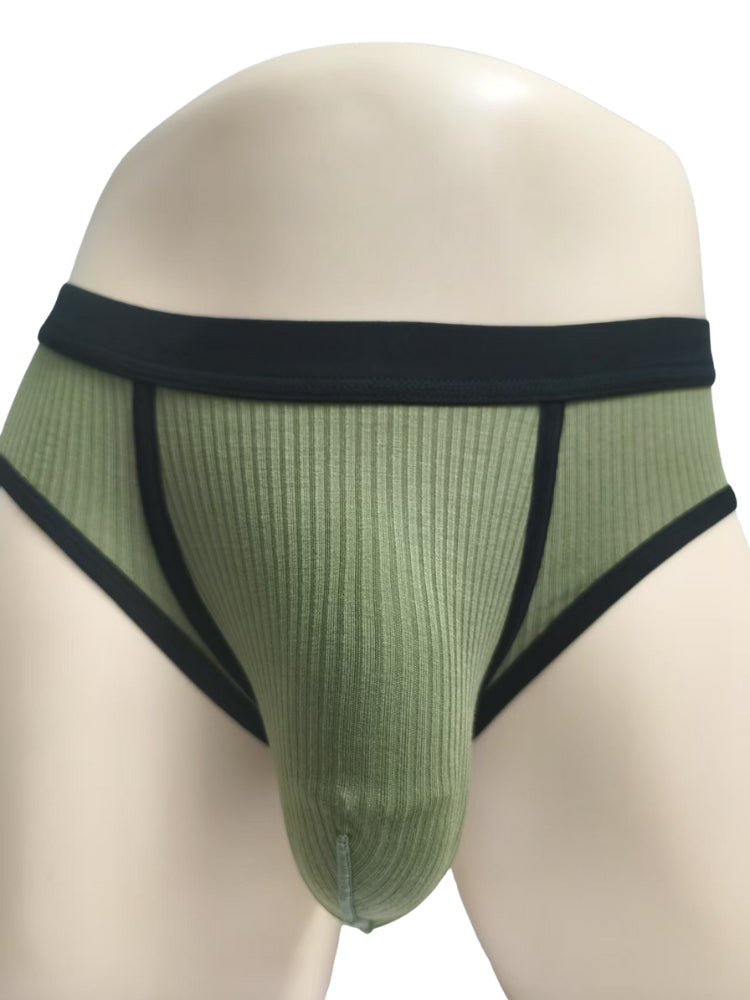 3 Pack Men's Seamless Comfort Large Supportive Pouch Sexy Low-Rise Briefs | dmunderwear detail image 3