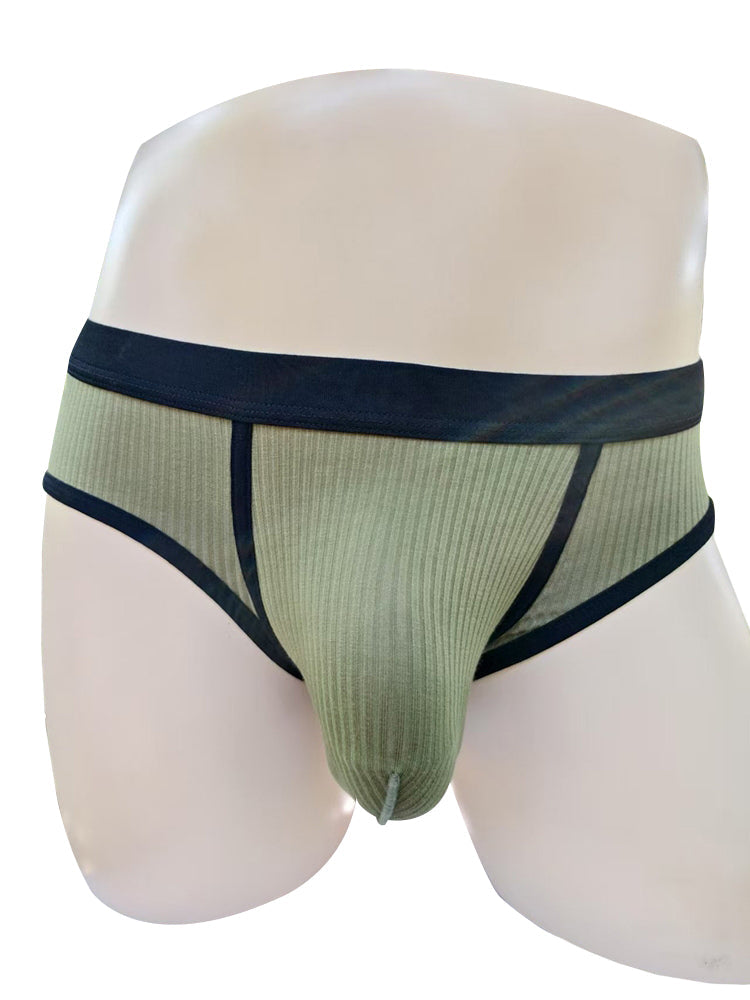 3 Pack Men's Seamless Comfort Large Supportive Pouch Sexy Low-Rise Briefs | dmunderwear detail image 5