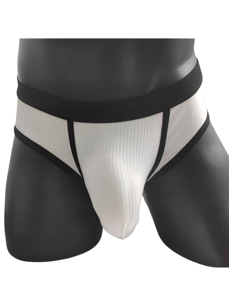 3 Pack Men's Seamless Comfort Large Supportive Pouch Sexy Low-Rise Briefs | dmunderwear detail image 6