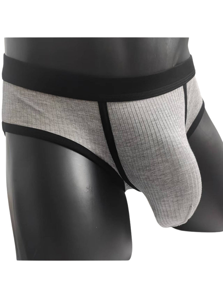 3 Pack Men's Seamless Comfort Large Supportive Pouch Sexy Low-Rise Briefs | dmunderwear detail image 7