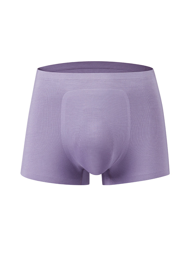 3 Pack Men's Seamless Comfort Solid Color 3D Pouch & Breathable Trunks | dmunderwear detail image 11