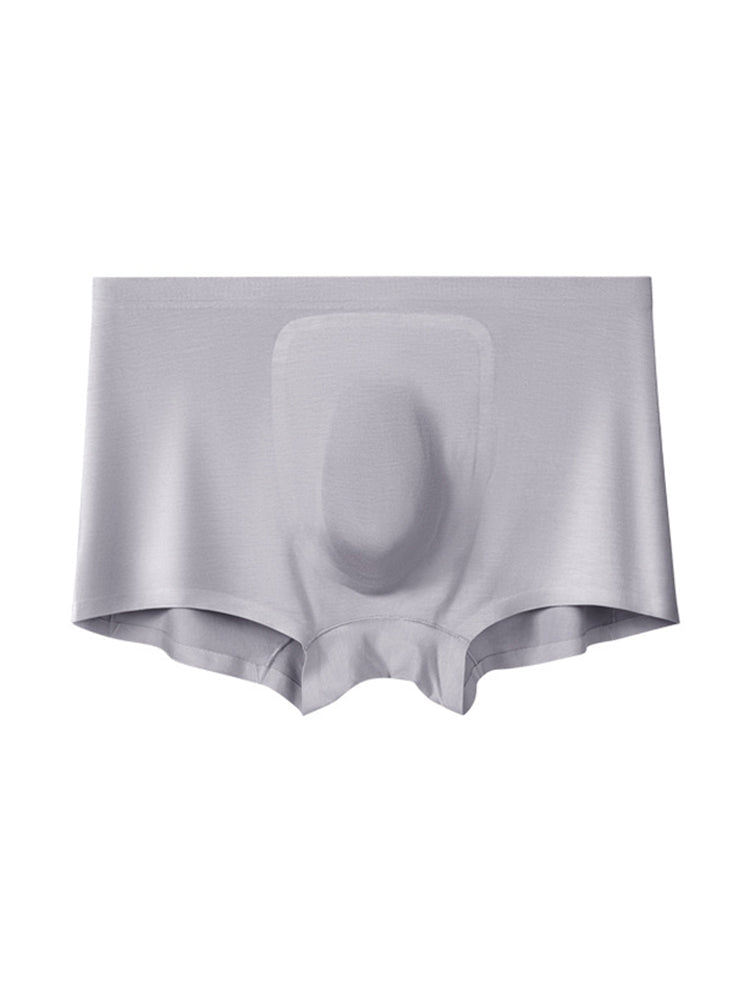 3 Pack Men's Seamless Comfort Solid Color 3D Pouch & Breathable Trunks | dmunderwear detail image 13