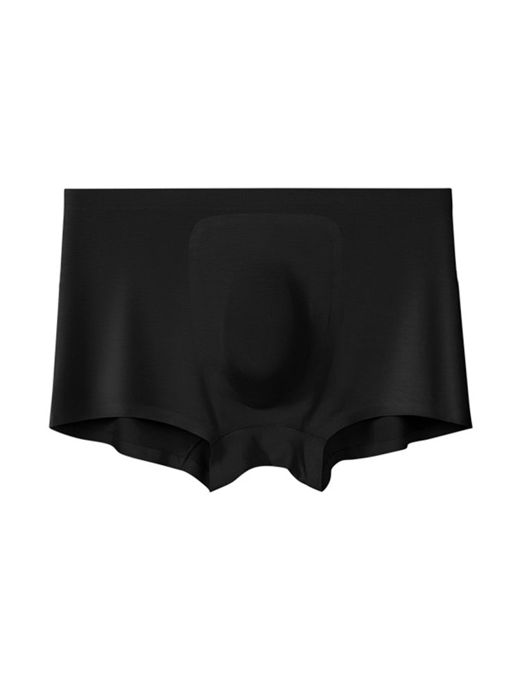 3 Pack Men's Seamless Comfort Solid Color 3D Pouch & Breathable Trunks | dmunderwear detail image 15
