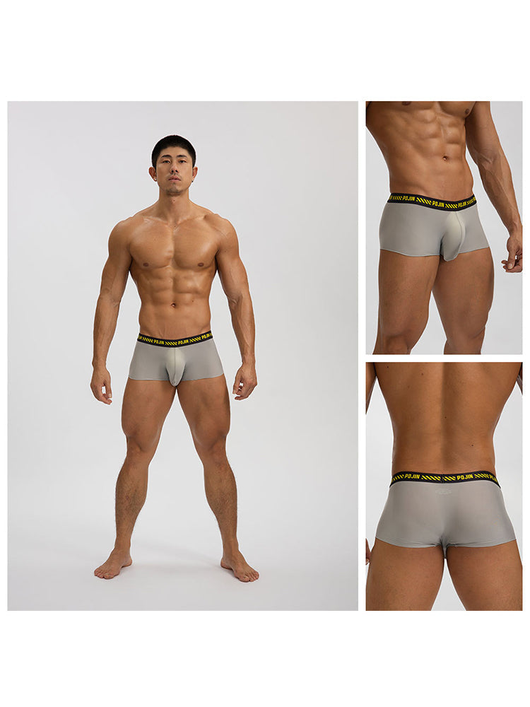 3 Pack Men's Seamless Ice Silk U-Pouch Low Waist Sexy Breathable Trunks | dmunderwear detail image 15
