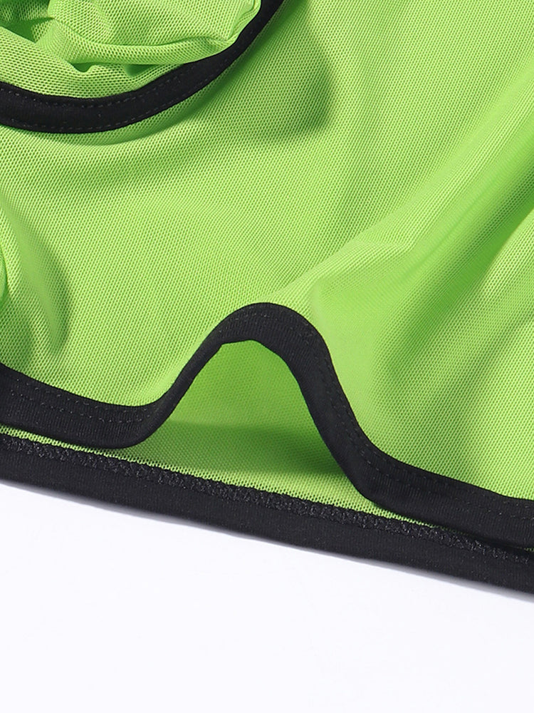 3 Pack Men's Semi-Sheer High-Stretch Skin-Friendly Mesh Breathable Trunks | dmunderwear detail image 10