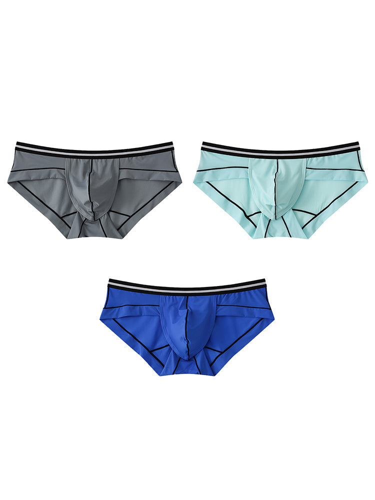 3 Pack Men's Semi-Transparent Comfortable Soft Skin-Friendly Minimalist Briefs | dmunderwear detail image 14