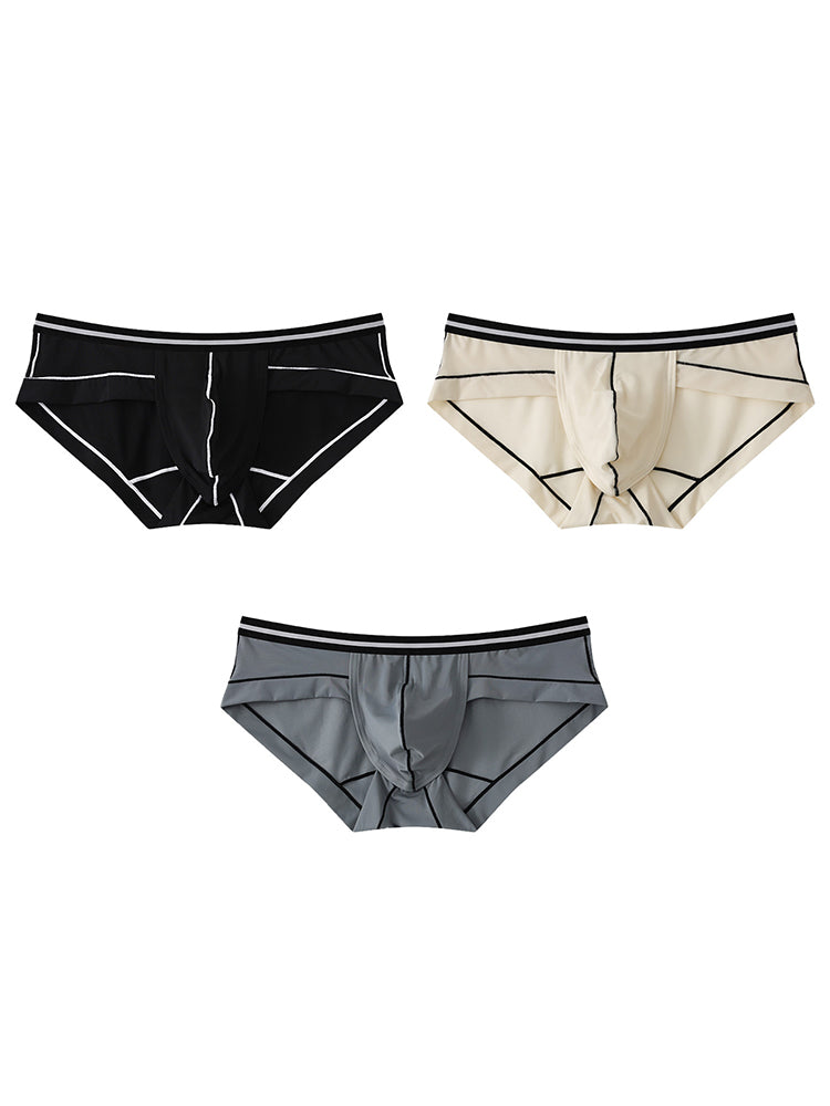 3 Pack Men's Semi-Transparent Comfortable Soft Skin-Friendly Minimalist Briefs | dmunderwear detail image 20