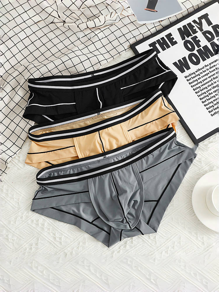 3 Pack Men's Semi-Transparent Comfortable Soft Skin-Friendly Minimalist Briefs | dmunderwear detail image 7