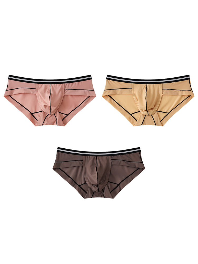 3 Pack Men's Semi-Transparent Comfortable Soft Skin-Friendly Minimalist Briefs | dmunderwear detail image 8