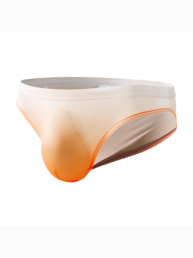 3 Pack Men's Sensual Silk-Like Loose Gradient Color Bikini | dmunderwear