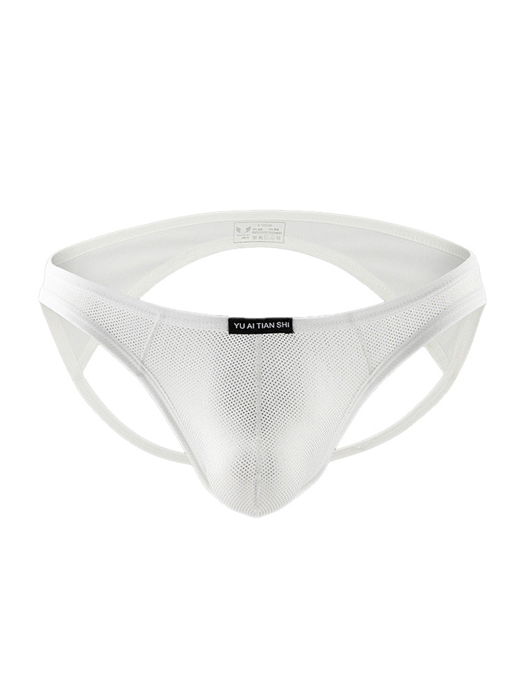 3 Pack Men's Sexy Breathable Odor-Control Snug Fit Low-Rise Jockstrap | dmunderwear detail image 14