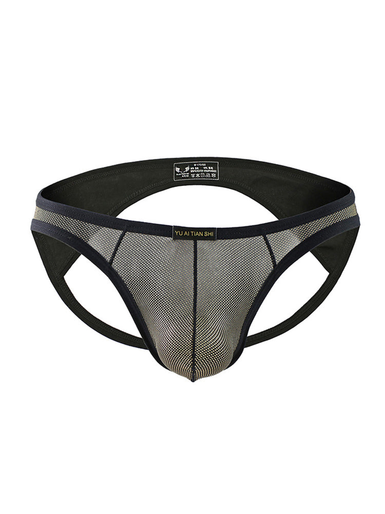 3 Pack Men's Sexy Breathable Odor-Control Snug Fit Low-Rise Jockstrap | dmunderwear detail image 15