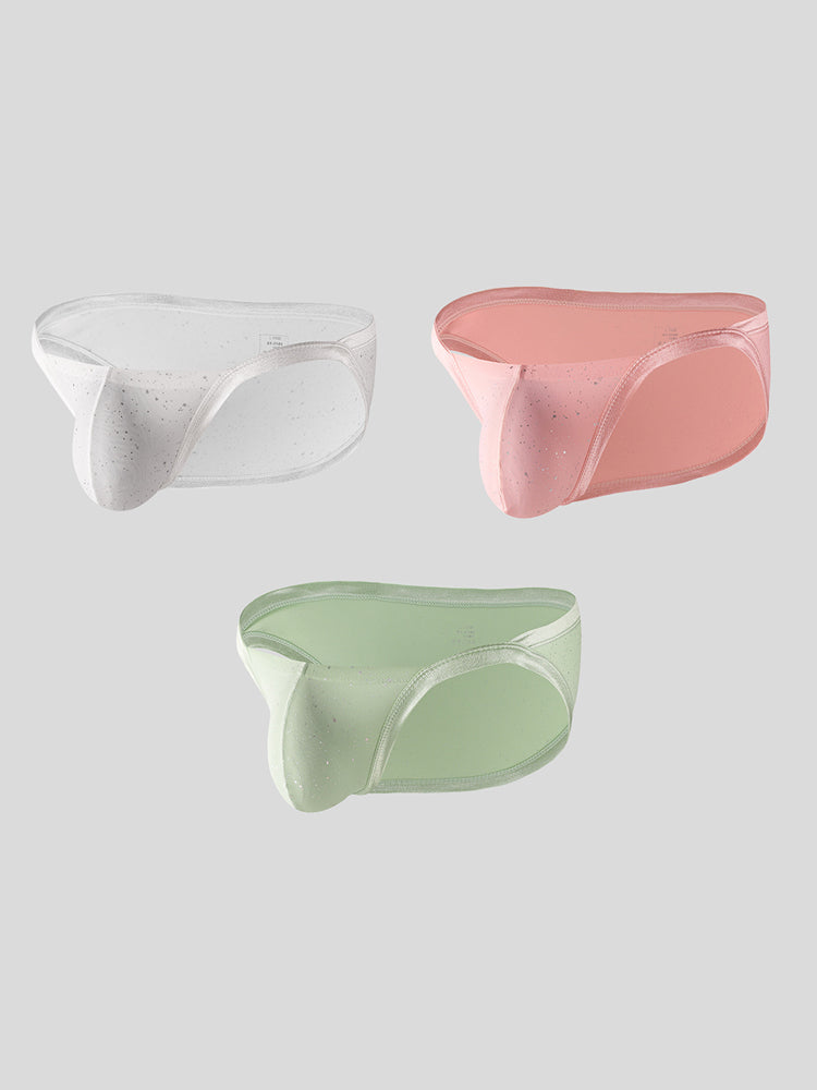 3-pack Men's Sexy Breathable U-convex Big Pouch Bikini | dmunderwear detail image 14
