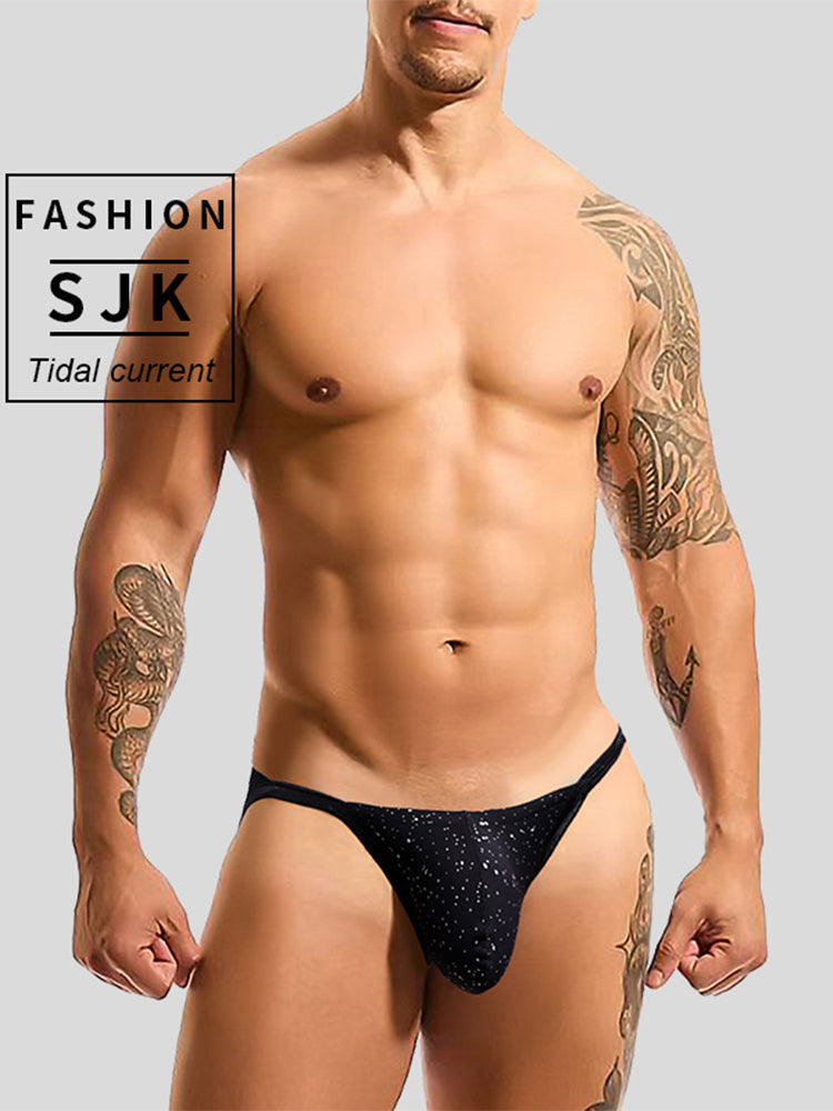 3-pack Men's Sexy Breathable U-convex Big Pouch Bikini | dmunderwear detail image 4