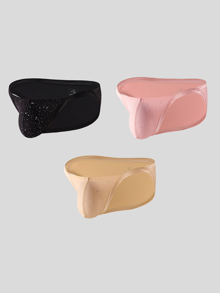 3-pack Men's Sexy Breathable U-convex Big Pouch Bikini | dmunderwear detail image 8