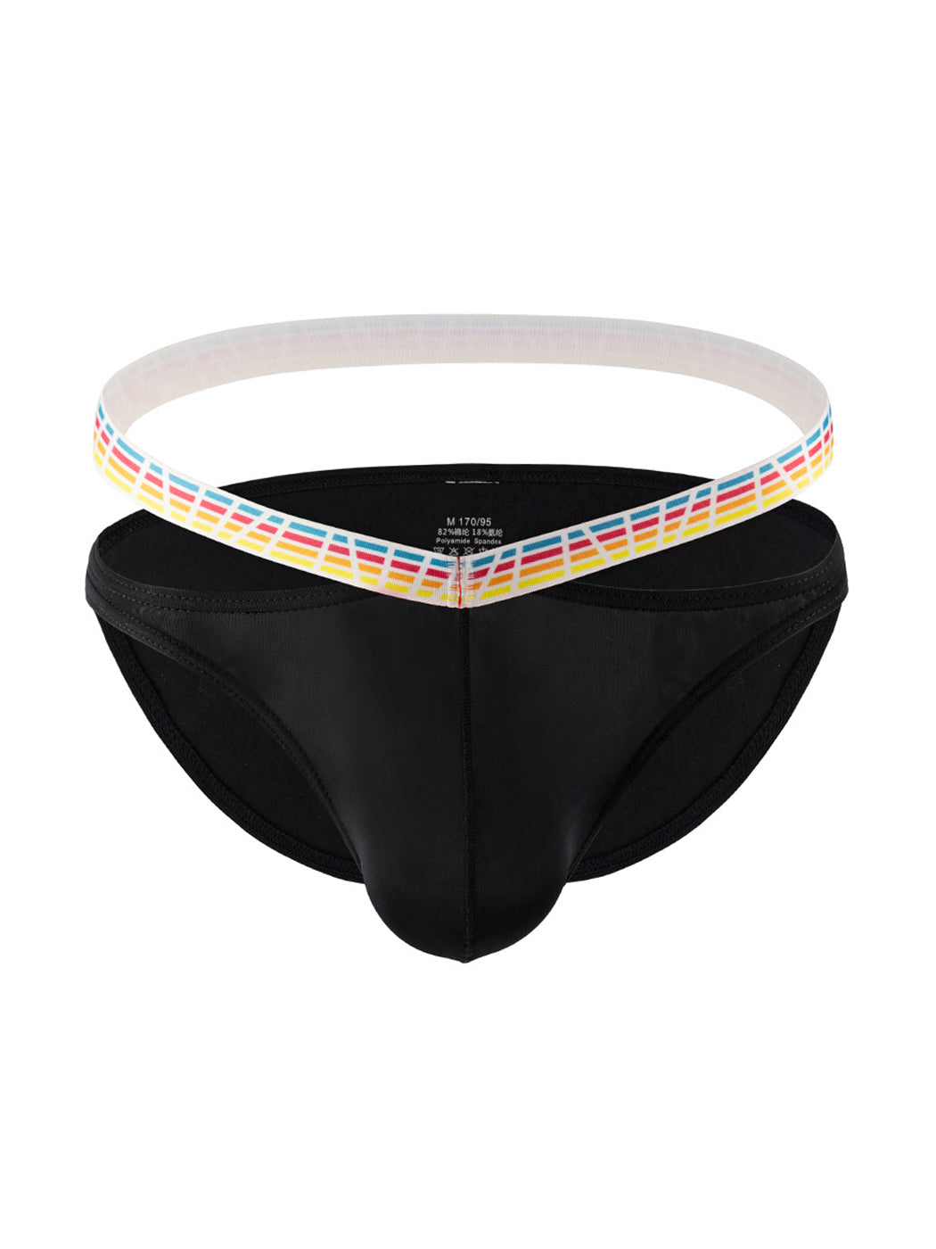 3 Pack Men's Sexy Color-Block Hollow Out Underwear Bikini | dmunderwear detail image 13